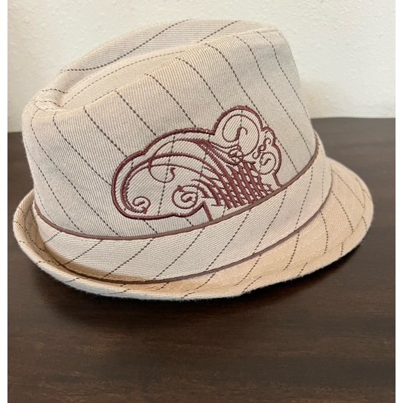 Fedora hat boys tan striped - Picture 2 of 4